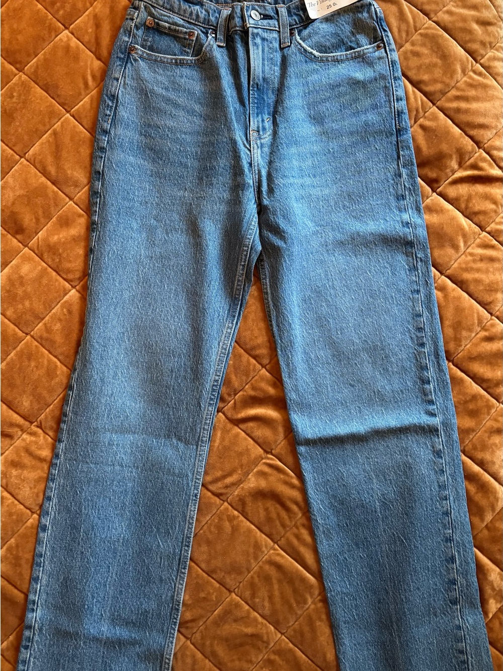 Abercrombie & Fitch High-Rise Straight-Leg Women's Jeans in Medium Wash 25 Long